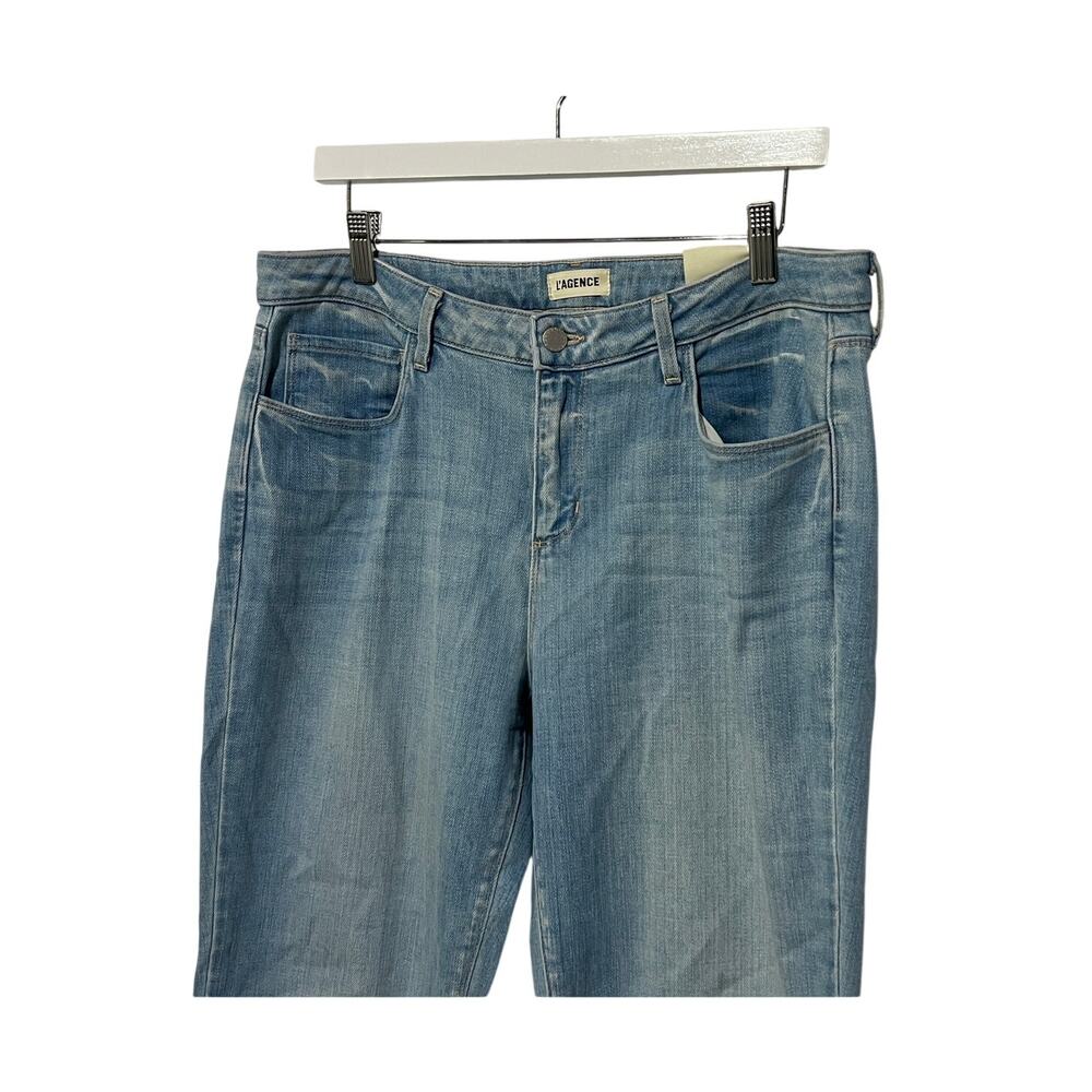 L'AGENCE WOMENS SIZE 30 MILANA LOW RISE STOVEPIPE OLYMPIA LIGHT BLUE NEW - Picture 6 of 13